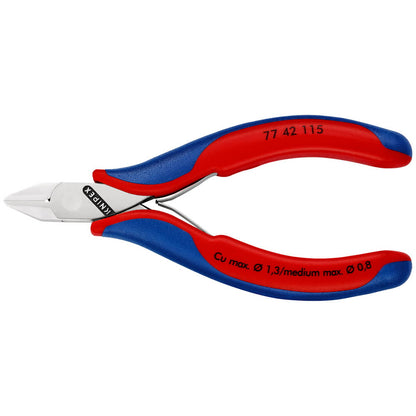 KNIPEX Elektronik-Seitenschneider Länge 115 mm Form 4 ( 4000810742 )