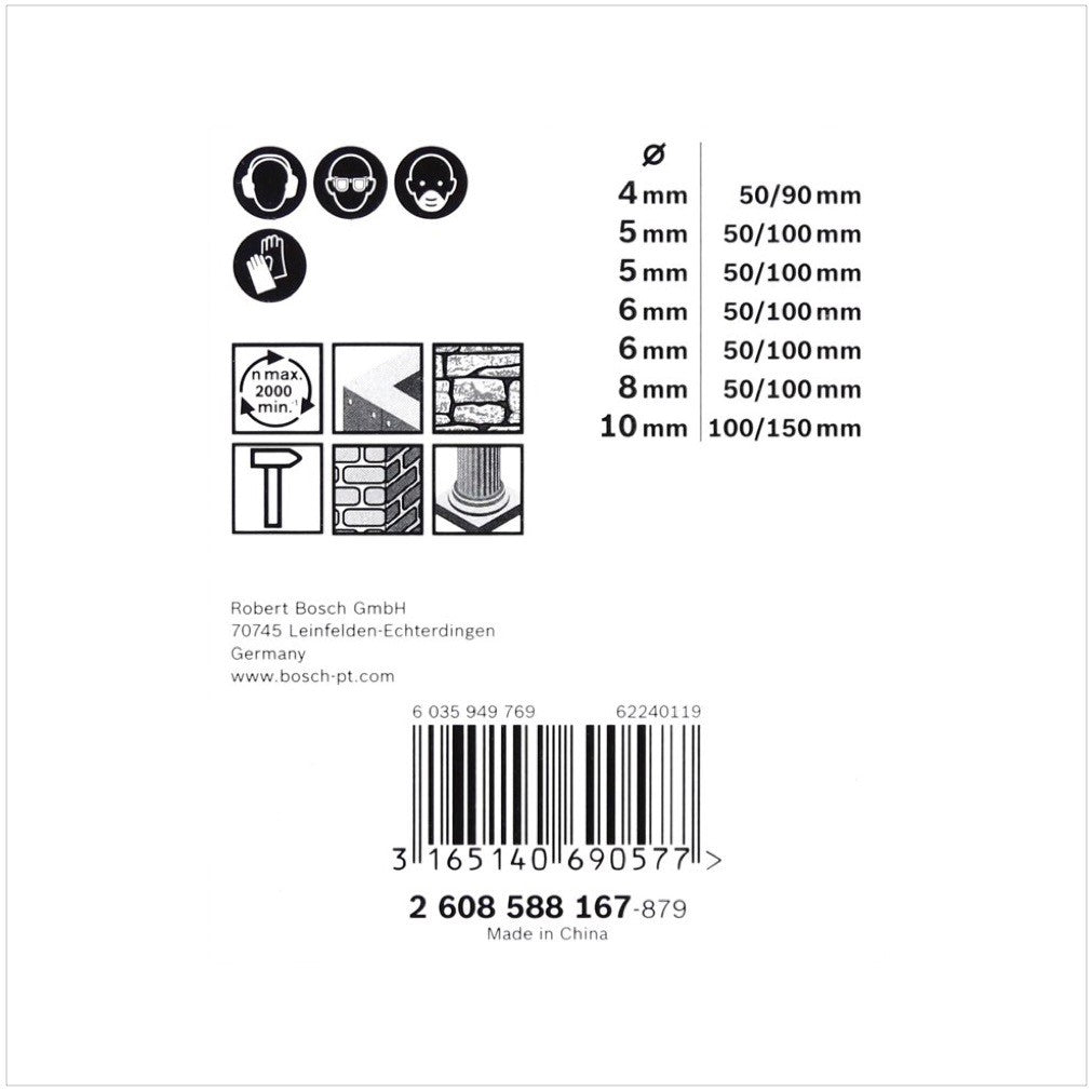 Bosch 7- tlg. Bohrer Set CYL-5 Robustline Betonbohrer 4 - 10 mm ( 2608588167 ) - Toolbrothers