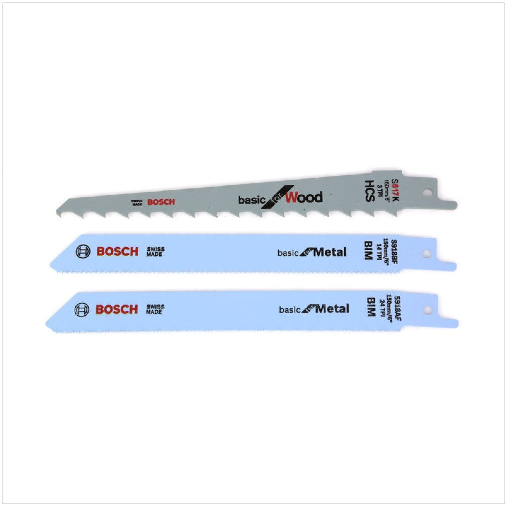 Bosch Säbelsägeblätter 150 mm Tough Box Wood / Metal 15 tlg ( 2607010901 ) - Toolbrothers