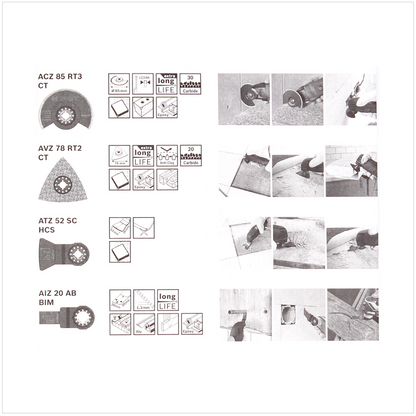 Bosch 4 tlg. Fliesen Set für GOP 10,8 V / 18 V-EC / 18 V-28 / PMF ( 2608661695 ) - Toolbrothers