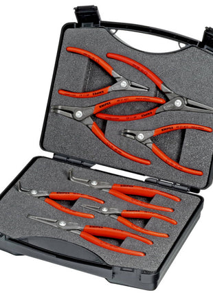 KNIPEX Präzisionssicherungsringzangensatz 8-teilig in Kunststoffkoffer ( 4000795294 )