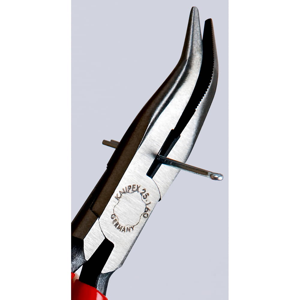 KNIPEX pince à bec effilé longueur 160 mm plate/ronde coudée à 40° (4000810488)