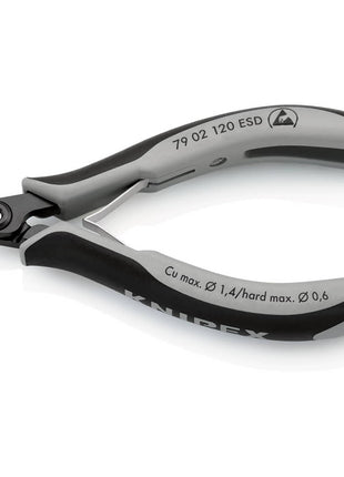 KNIPEX pince coupante électronique de précision longueur 120 mm forme 0 (4000810833)