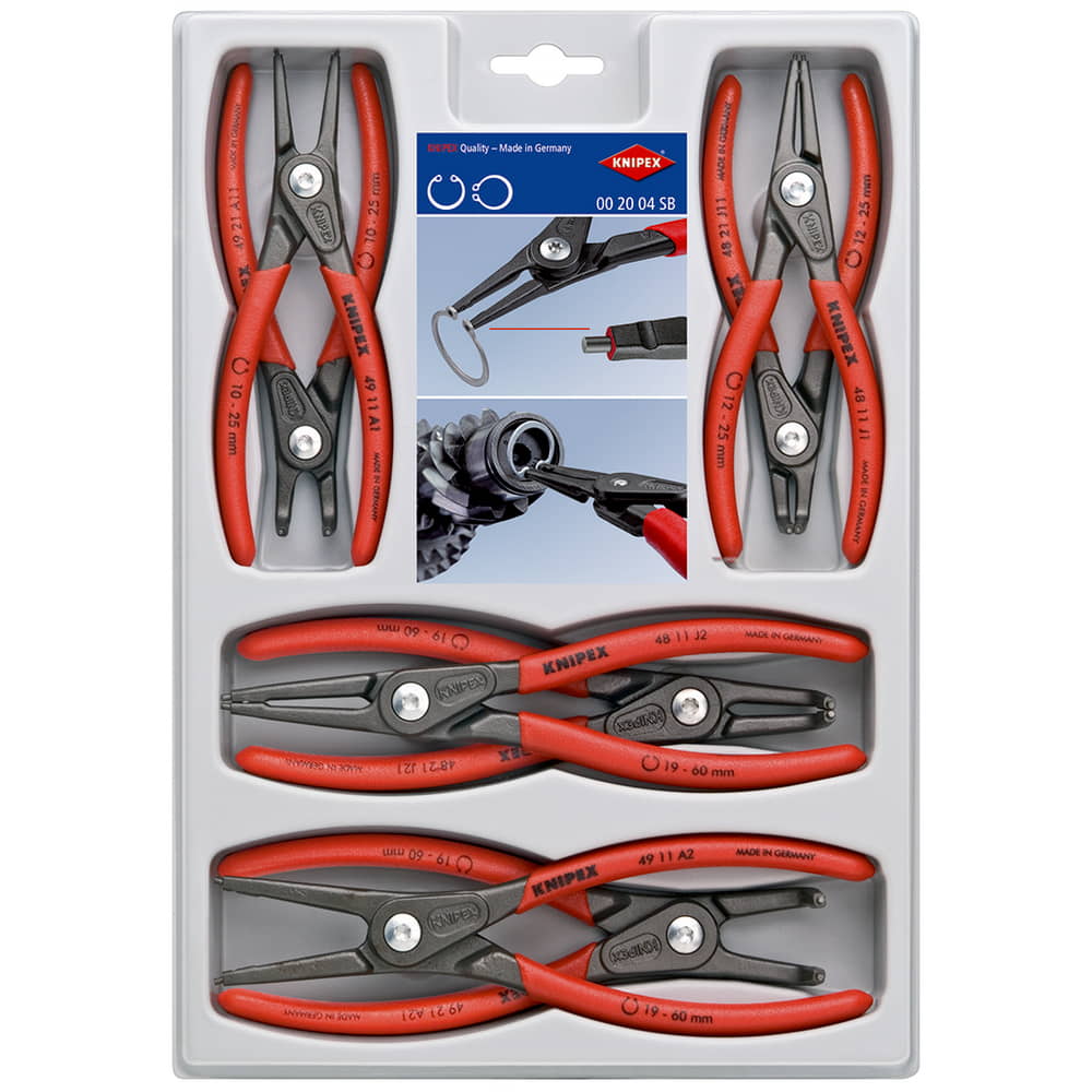 Jeu de pinces à circlips de précision KNIPEX, 8 pièces (4000794413)