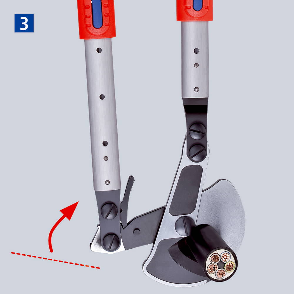 KNIPEX cisaille à câble longueur d'outil 570 - 770 mm (4000795096)