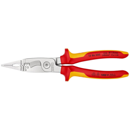 KNIPEX Elektroinstallationszange Länge 200 mm VDE ( 4000811005 )