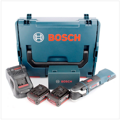 Bosch GOP 18 V-EC Professional Akku Multi Cutter in L-Boxx mit GAL 1880 Ladegerät und 2x GBA 6 Ah Akku und 20 tlg. Zubehör-Set + Bosch 4 tlg. Fliesen Set ( 2608661695 ) - Toolbrothers