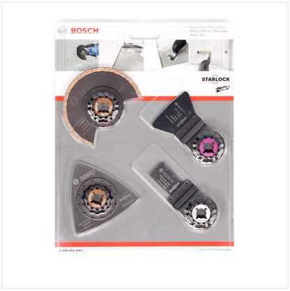 Bosch GOP 18 V-EC Professional Akku Multi Cutter in L-Boxx mit GAL 1880 Ladegerät und 2x GBA 6 Ah Akku und 20 tlg. Zubehör-Set + Bosch 4 tlg. Fliesen Set ( 2608661695 ) - Toolbrothers