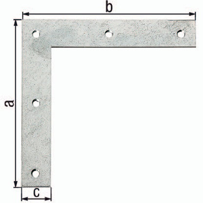 Support d'angle GAH longueur 160 x 160 mm largeur 30 mm épaisseur 3 mm (3000200377)