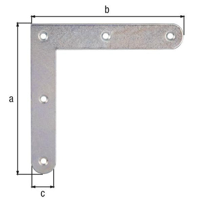 Support d'angle GAH longueur 120 x 120 mm largeur 20 mm épaisseur 2 mm (8001514135)