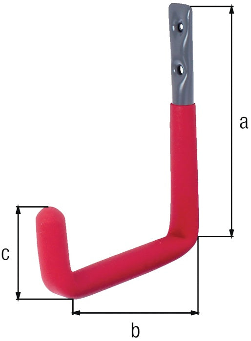 GAH Wandhaken U-Form Rotgummi Ausladung 153 mm ( 8000256294 )