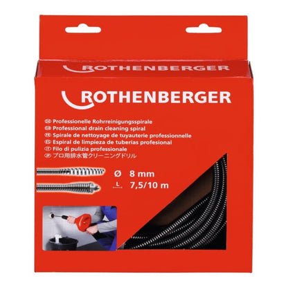 ROTHENBERGER outil spirale ROSPIMATIC longueur 7,5 m spirale Ø 8 mm (8000739564)