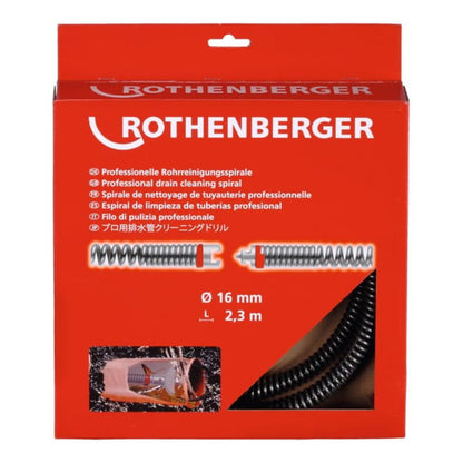 ROTHENBERGER Rohrreinigungsspirale SMK Länge 2,3 m Spiralen-Ø 16 mm ( 4000781214 )