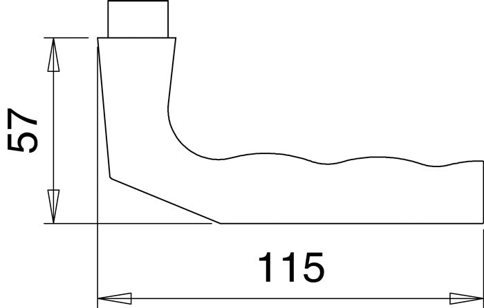 EDI Türdrückerpaar 125Z Aluminium F1 ( 3000200004 )