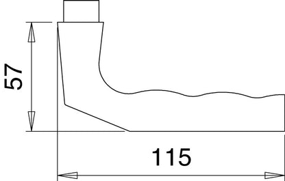 EDI Türdrückerpaar 125Z Aluminium F1 ( 3000200004 )