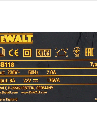 DeWalt DCB 118 XR FlexVolt 54 V / 18 V Akku Schnell Ladegerät - Toolbrothers