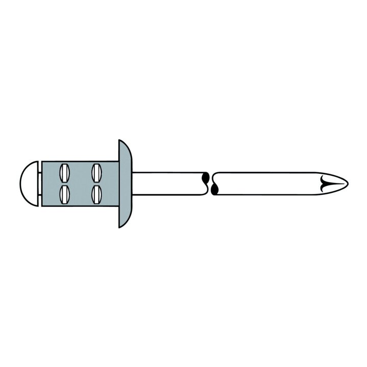 GESIPA rivet aveugle PolyGrip® tige de rivet dxl 4,8 x 10 mm (4000813769)