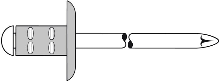 GESIPA rivet aveugle PolyGrip® tige de rivet dxl 4,8 x 10 mm K16 (4000813763)