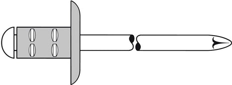 GESIPA Blindniet PolyGrip® Nietschaft d x l 4,8 x 17 mm K16 ( 4000813764 )