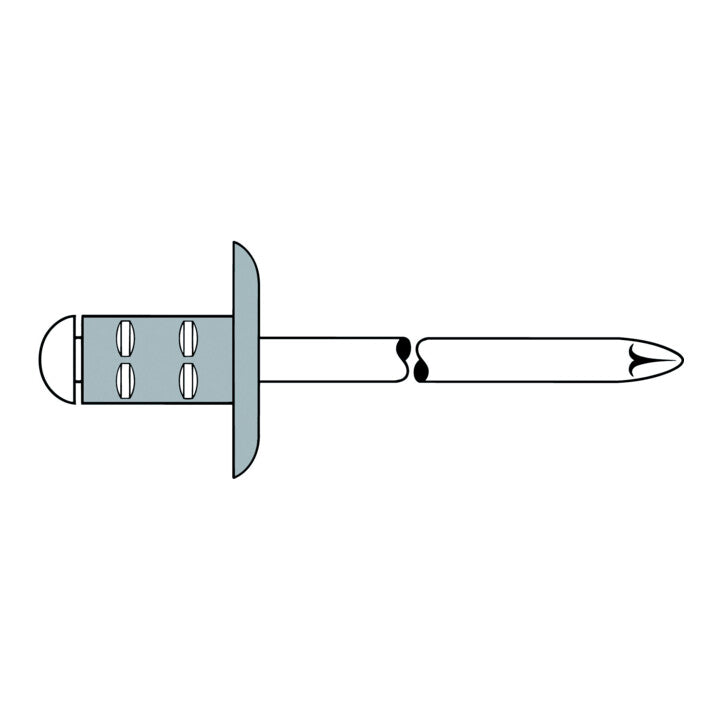 GESIPA rivet aveugle PolyGrip® tige de rivet dxl 3,2 x 8 mm K9,5 (4000813560)