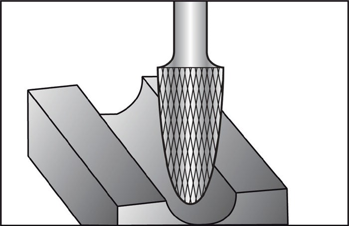 RUKO Frässtift RBF Ø 6 mm Kopflänge 18 mm Schaft-Ø 6 mm ( 4000602853 )