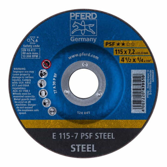 PFERD disque abrasif PSF STEEL D125xS7,2mm (4000842651)