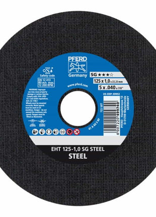 PFERD Trennscheibe SG STEEL D125x1mm gerade ( 4000841251 )