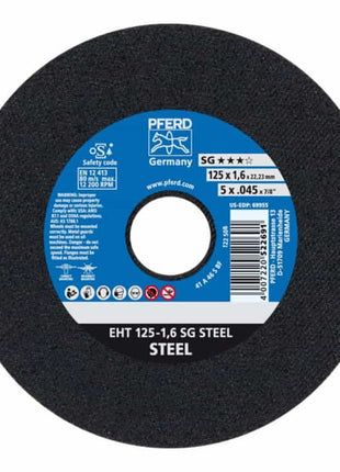 PFERD Trennscheibe SG STEEL D125x1,6mm gerade ( 4000841353 )