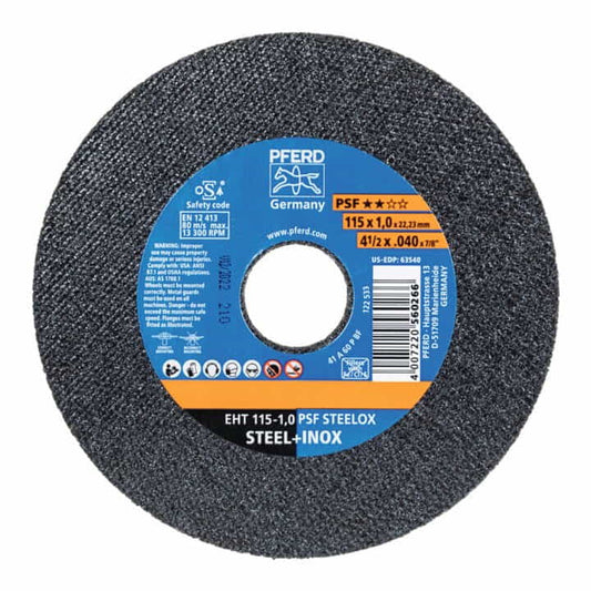 PFERD Trennscheibe PSF STEELOX D115x1mm gerade ( 4000842600 )