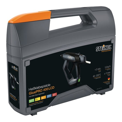 Pistolet à colle chaude STEINEL GluePRO 400 LCD KF performance adhésive 30 g/min (4000892751)