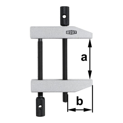 Serre-joint à vis parallèle BESSEY PA largeur de portée 46 mm (4000831577)