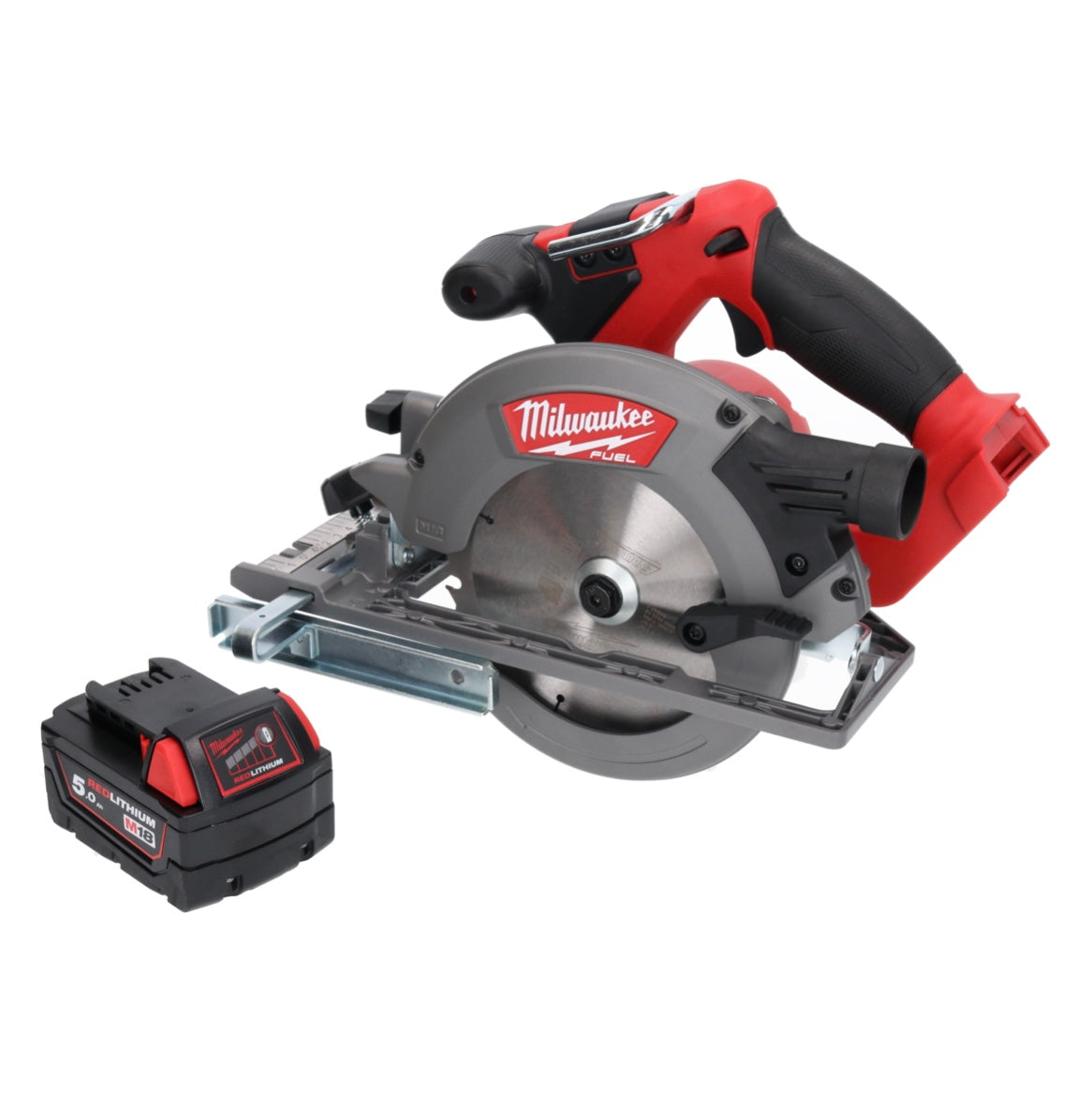 Milwaukee M18 CCS55-501 Akku Hand Kreissäge 18 V 165 mm + 1x Akku 5,0 Ah - ohne Ladegerät - Toolbrothers