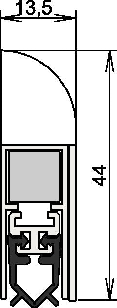 ATHMER joint de porte Wind-Ex 1-310 1 côté longueur 735 mm (3327023013)