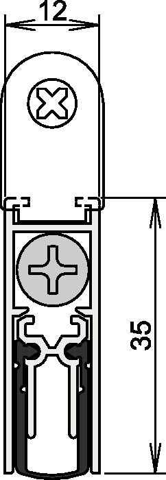 ATHMER joint de porte Doppeldicht® M-12/35 1-392 1 côté longueur 958 mm (3327023066)