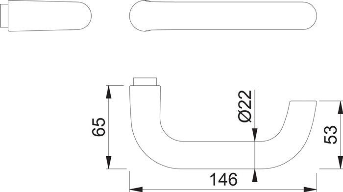 HOPPE Türdrückerlochteil Paris 138 Aluminium F2 / neusilberfarbig ( 3000209771 )