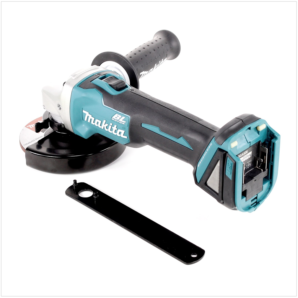 Makita DGA 506 Z Akku Winkelschleifer 18 V 125 mm Brushless Solo - ohne Akku, ohne Ladegerät - Toolbrothers