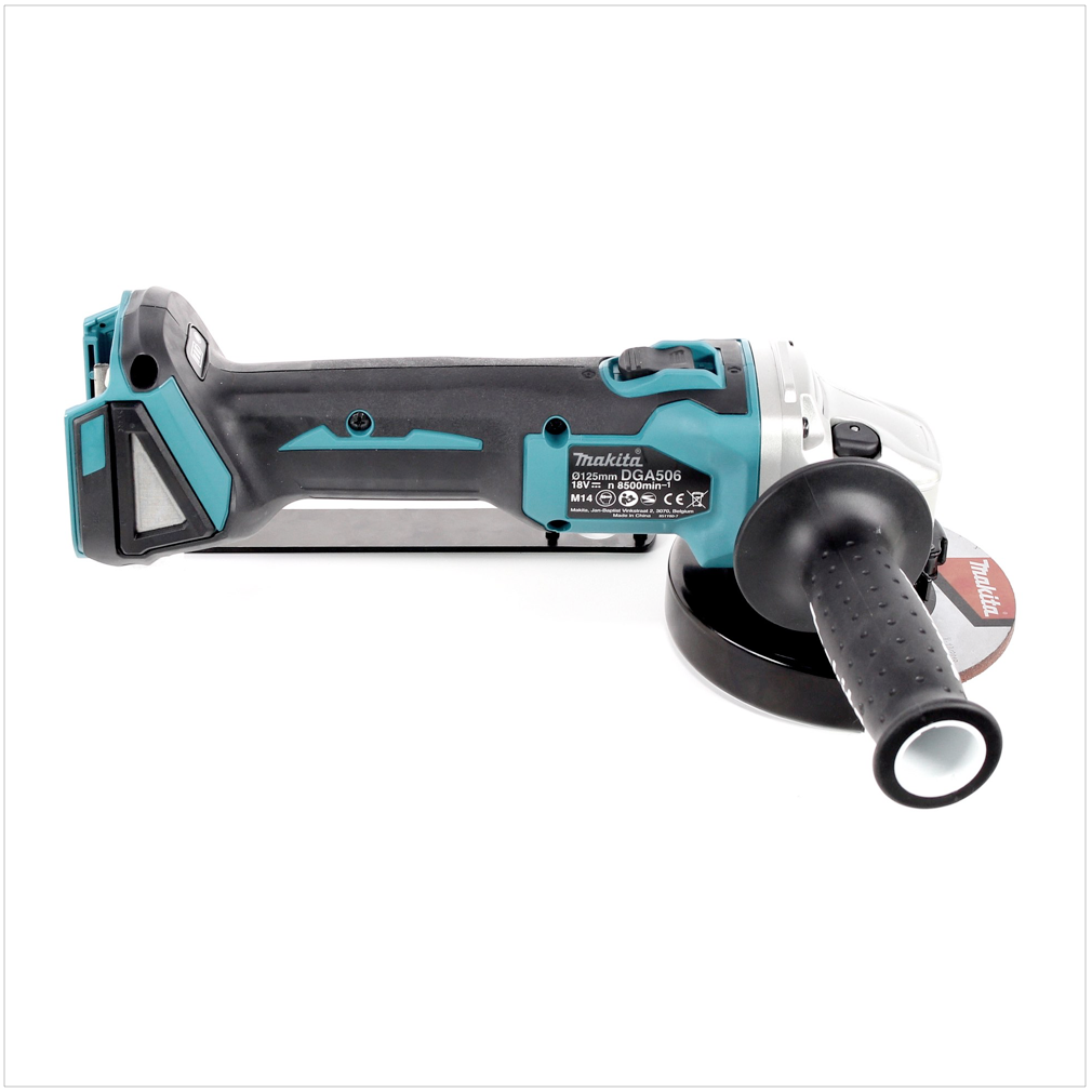 Makita DGA 506 Z Akku Winkelschleifer 18 V 125 mm Brushless Solo - ohne Akku, ohne Ladegerät - Toolbrothers