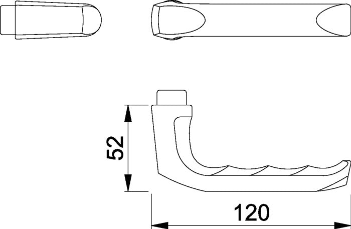 HOPPE Türdrückerpaar London 113 Aluminium F1 ( 3000252122 )