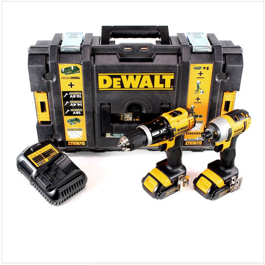 DeWalt DCK 235 C2 Combo Pack 14,4 V DCD 735 Schlagbohrschrauber + DCF 835 Schlagschrauber + 2x 1,5 Ah Akku + Ladegerät + ToughBox - Toolbrothers