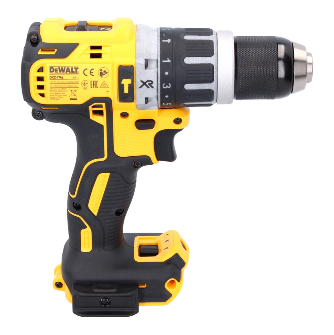 DeWalt DCD 796 N Akku Schlagbohrschrauber 18 V 70 Nm Brushless Solo - ohne Akku, ohne Ladegerät - Toolbrothers