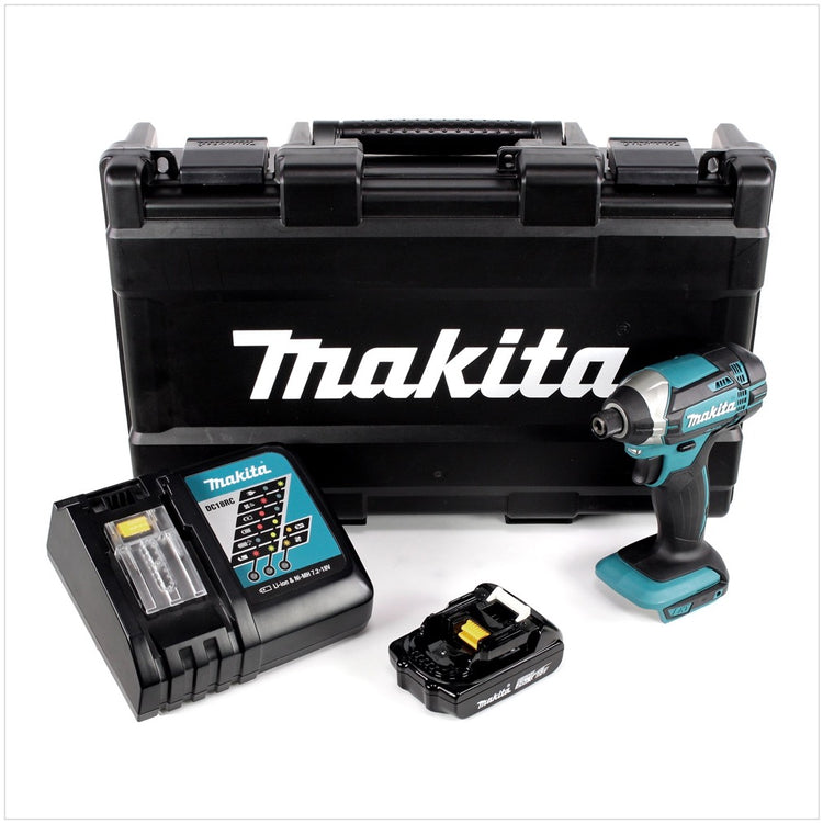 Makita DTD 152 Akku Schlagschrauber 18 V 165 Nm 1/4" + 1x Akku 2,0 Ah + Ladegerät + Koffer - Toolbrothers