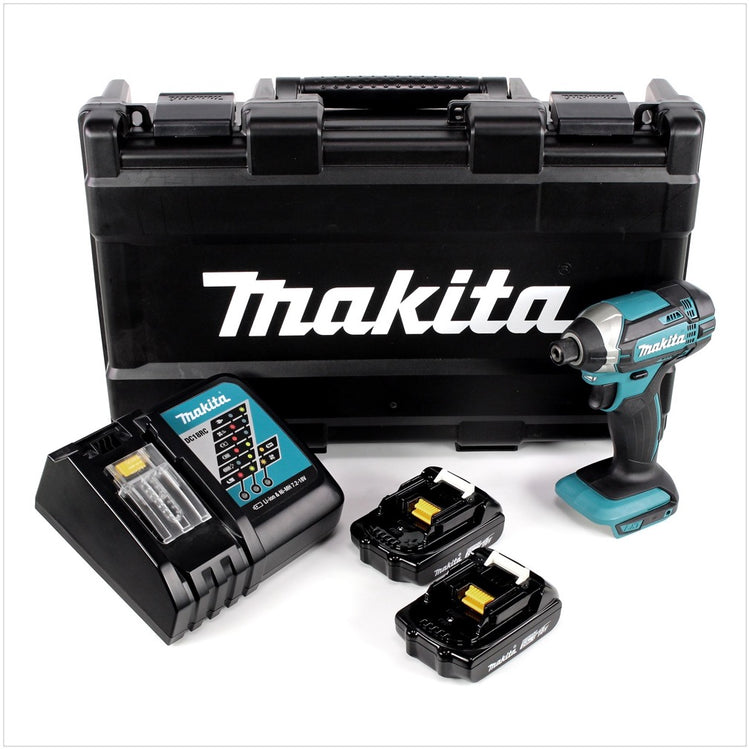 Makita DTD 152 RAE Akku Schlagschrauber 18 V 165 Nm 1/4" + 2x Akku 2,0 Ah + Ladegerät + Koffer - Toolbrothers