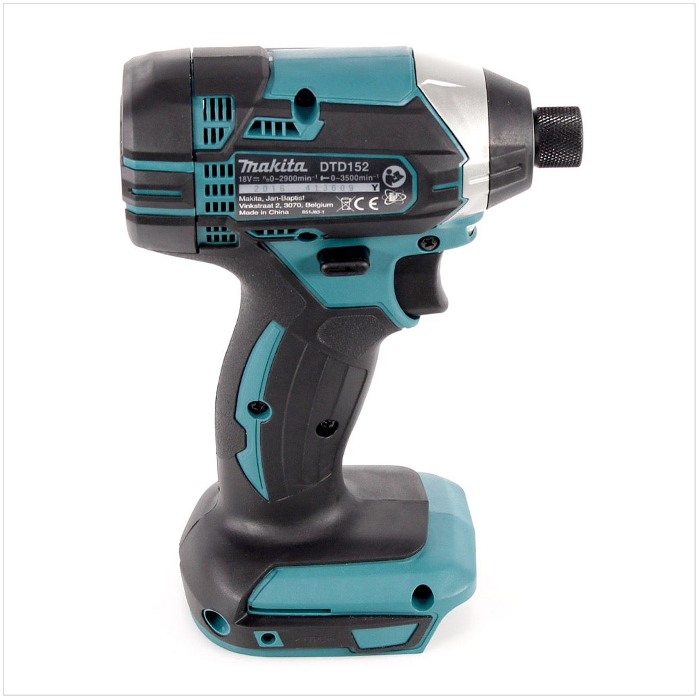 Makita DTD 152 RAE Akku Schlagschrauber 18 V 165 Nm 1/4" + 2x Akku 2,0 Ah + Ladegerät + Koffer - Toolbrothers