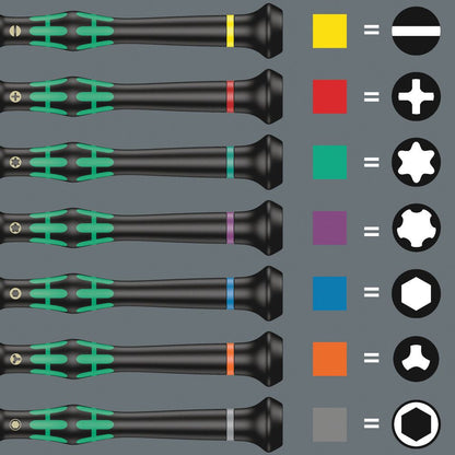 Tournevis mécanique de précision électronique WERA 2035 1,2 mm longueur de lame 40 mm (4300001761)