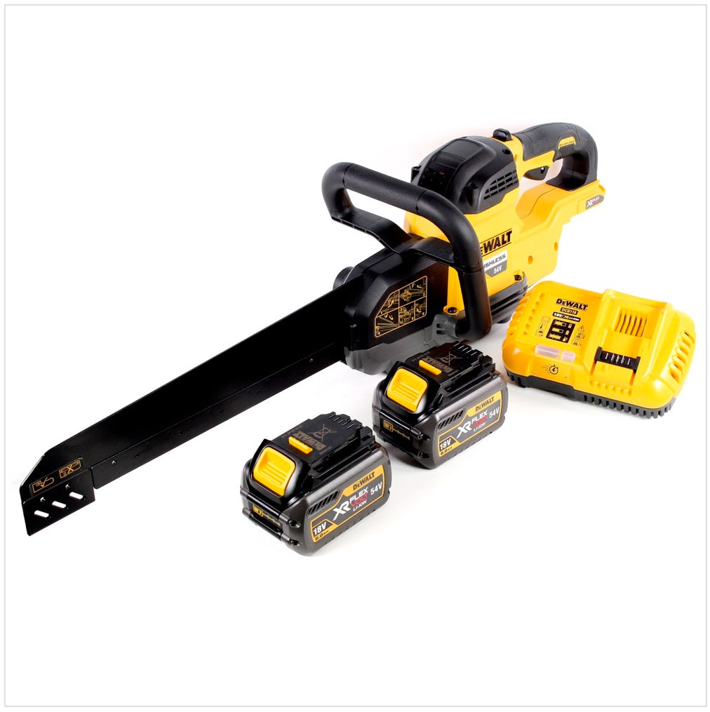 DeWalt DCS 396 T2 Akku Spezialsäge FlexVolt 54 V 295 mm Brushless + 2x Akku 6,0 Ah + Ladegerät - Toolbrothers