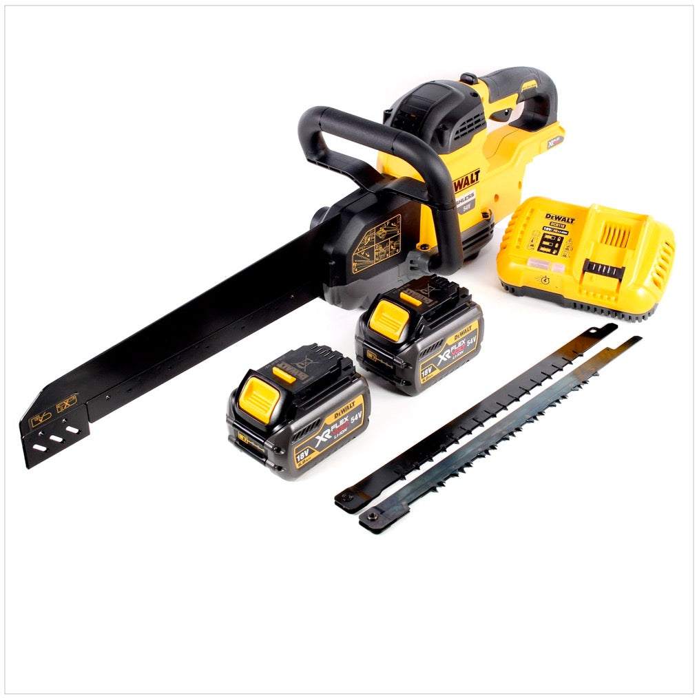 DeWalt DCS 396 T2 Akku Spezialsäge FlexVolt 54 V 295 mm Brushless + 2x Akku 6,0 Ah + Ladegerät + 1x Spezialsägeblatt - Toolbrothers