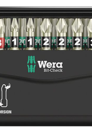 Assortiment d'embouts en acier inoxydable WERA BC 30 Stainless 1 30 pièces (4000828396)