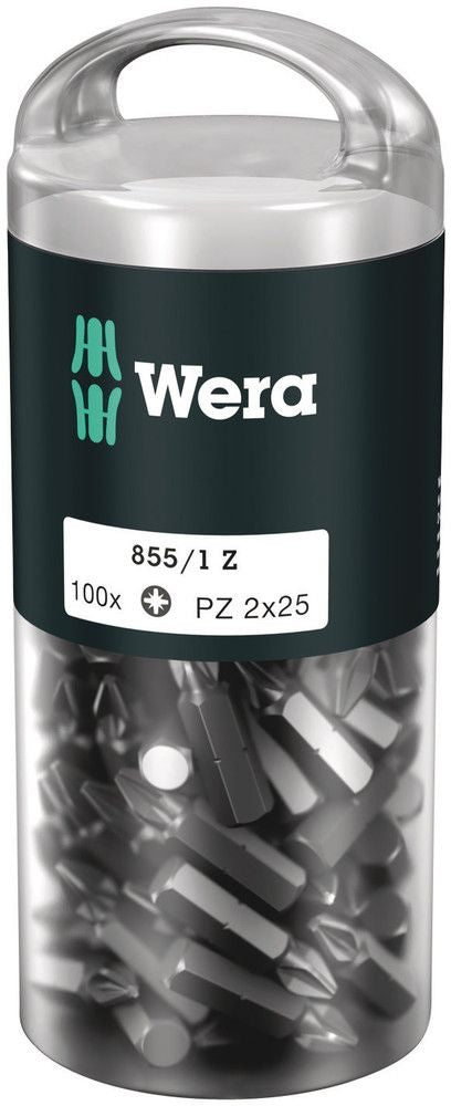 WERA Bitgroßpackung 855/1 Z 1/4 ″ PZD 2 Länge 25 mm ( 4000822268 )