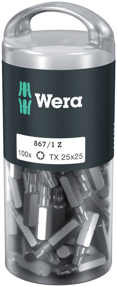 Embout WERA grand paquet 867/1 Z 1/4″ T 25 longueur 25 mm (4000822273)