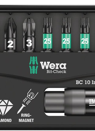 Surtido de puntas WERA Bit-Check 10 Impaktor 1 10 piezas (4000829046)